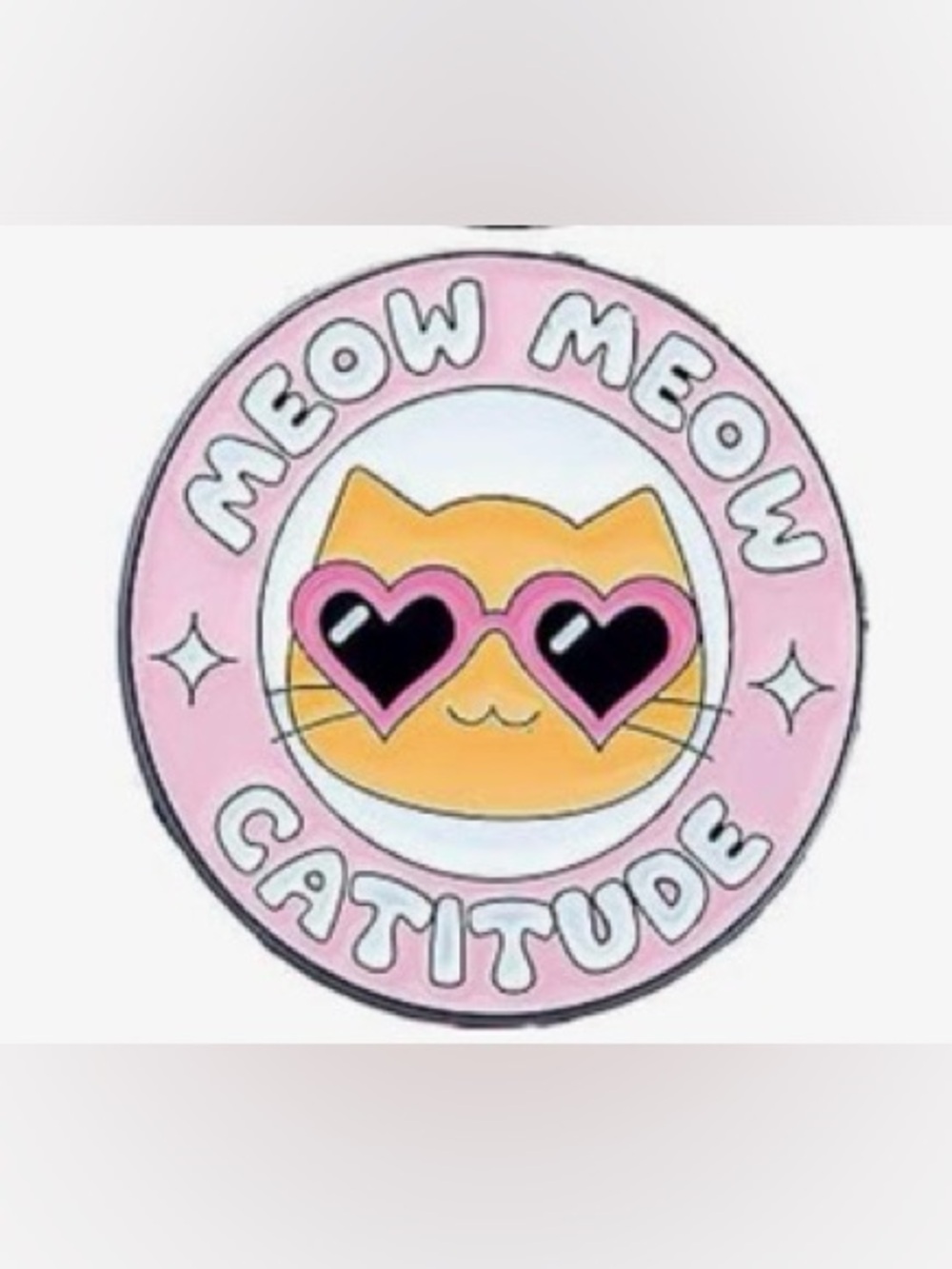 Catitude Cute Cat Enamel Pin NEW